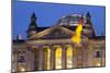 Close-Up of the Reichstag at Night, Berlin, Germany, Europe-Miles Ertman-Mounted Photographic Print