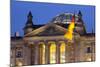 Close-Up of the Reichstag at Night, Berlin, Germany, Europe-Miles Ertman-Mounted Photographic Print