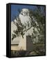 Close up of the Shrine of the Book, with Olive Tree Branches, Israel Museum, Jerusalem, Israel-Eitan Simanor-Framed Stretched Canvas