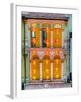 Close Up of the Shutters and Lanterns, Temple Street, Chinatown, Singapore-Gavin Hellier-Framed Photographic Print