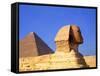 Close-up of the Sphinx and Pyramids of Giza, Egypt-Bill Bachmann-Framed Stretched Canvas