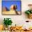 Close-up of the Sphinx and Pyramids of Giza, Egypt-Bill Bachmann-Framed Stretched Canvas displayed on a wall