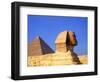 Close-up of the Sphinx and Pyramids of Giza, Egypt-Bill Bachmann-Framed Photographic Print