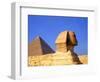 Close-up of the Sphinx and Pyramids of Giza, Egypt-Bill Bachmann-Framed Photographic Print