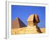 Close-up of the Sphinx and Pyramids of Giza, Egypt-Bill Bachmann-Framed Photographic Print