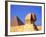 Close-up of the Sphinx and Pyramids of Giza, Egypt-Bill Bachmann-Framed Photographic Print