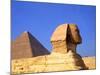 Close-up of the Sphinx and Pyramids of Giza, Egypt-Bill Bachmann-Mounted Photographic Print