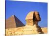 Close-up of the Sphinx and Pyramids of Giza, Egypt-Bill Bachmann-Stretched Canvas
