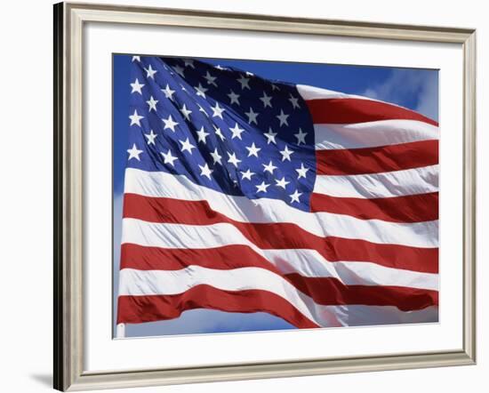 Close-Up of the Stars and Stripes, United States of America, North America-null-Framed Photographic Print