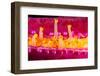 Close up of the tube feet of a Purple velvet seastar, Hawaii-David Fleetham-Framed Photographic Print