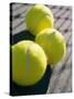 Close-up of Three Tennis Balls-null-Stretched Canvas