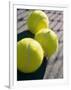 Close-up of Three Tennis Balls-null-Framed Photographic Print