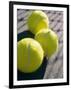 Close-up of Three Tennis Balls-null-Framed Photographic Print