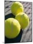 Close-up of Three Tennis Balls-null-Mounted Photographic Print