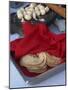Close-Up of Tortillas in a Tray Covered by a Red Cloth, in Mexico, North America-Michelle Garrett-Mounted Photographic Print