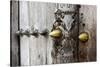 Close-Up of Traditional Carved Door, Stone Town, Zanzibar, Tanzania-Alida Latham-Stretched Canvas