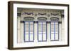 Close-Up of Traditional Old Houses with Shuttered Windows and Decorative Mouldings in Little India-John Woodworth-Framed Photographic Print