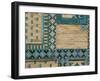 Close-Up of Turquoise Ceramics, Shah-I-Zinda Mausoleum, Samarkand, Uzbekistan, Central Asia-Upperhall-Framed Premium Photographic Print