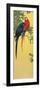 Close-Up of Two Parrots Perching on a Branch-null-Framed Giclee Print