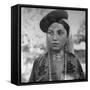 Close Up of Uighur Girl from Kashgar-William Vandivert-Framed Stretched Canvas