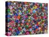 Close-up of variety of colorful buttons.-Jaynes Gallery-Stretched Canvas
