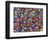 Close-up of variety of colorful buttons.-Jaynes Gallery-Framed Photographic Print