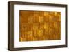 Close-up of vertical rug, hanged to the wall, used as decoration.-Michele Molinari-Framed Photographic Print