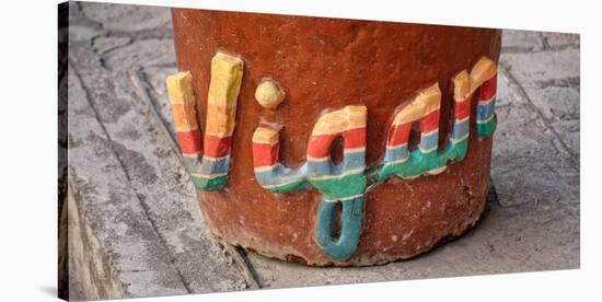 Close-up of Vigan decorative planter, Vigan, Ilocos Sur, Philippines-null-Stretched Canvas