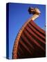 Close-Up of Viking Ship Used as a Charter Boat, Aker Brygge, Oslo, Norway, Scandinavia-Kim Hart-Stretched Canvas
