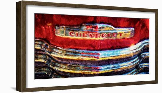 Close-up of Vintage Chevy Truck-null-Framed Photographic Print