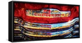 Close-up of Vintage Chevy Truck-null-Framed Stretched Canvas