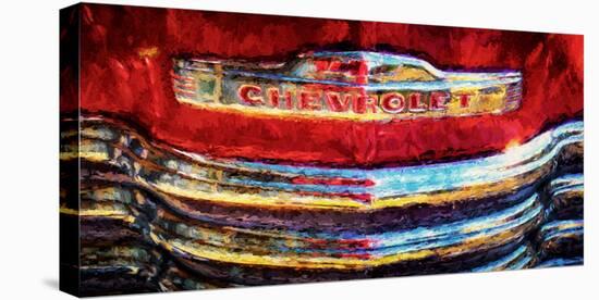 Close-up of Vintage Chevy Truck-null-Stretched Canvas