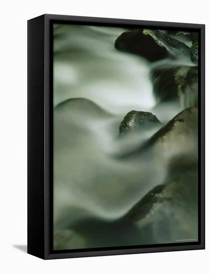 Close-Up of Water Over Rocks, Tennessee, USA-James Hager-Framed Stretched Canvas
