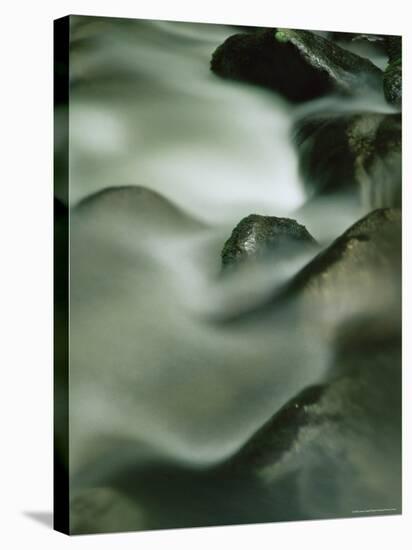 Close-Up of Water Over Rocks, Tennessee, USA-James Hager-Stretched Canvas