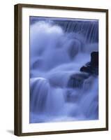 Close-Up of Waterfall, Water Cascading over Rocks in the Highlands of Scotland, United Kingdom-Kathy Collins-Framed Photographic Print