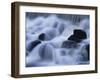 Close-Up of Waterfall, Water Cascading over Rocks in the Highlands of Scotland, United Kingdom-Kathy Collins-Framed Photographic Print