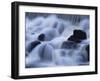 Close-Up of Waterfall, Water Cascading over Rocks in the Highlands of Scotland, United Kingdom-Kathy Collins-Framed Photographic Print