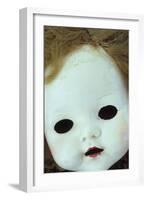 Close Up of White Face of 1950S Doll-Den Reader-Framed Photographic Print