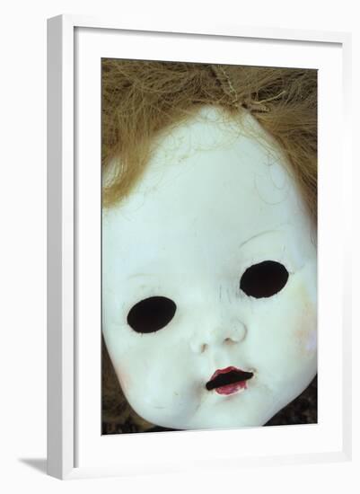 Close Up of White Face of 1950S Doll-Den Reader-Framed Photographic Print