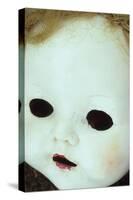 Close Up of White Face of 1950S Doll-Den Reader-Stretched Canvas