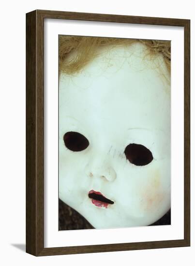 Close Up of White Face of 1950S Doll-Den Reader-Framed Photographic Print