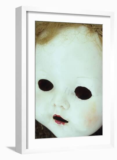 Close Up of White Face of 1950S Doll-Den Reader-Framed Photographic Print