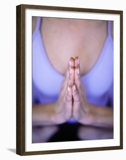 Close-up of Woman Doing Yoga-Elisa Cicinelli-Framed Premium Photographic Print