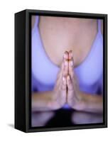 Close-up of Woman Doing Yoga-Elisa Cicinelli-Framed Stretched Canvas