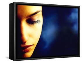 Close-up of Woman's Face-null-Framed Stretched Canvas