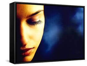 Close-up of Woman's Face-null-Framed Stretched Canvas