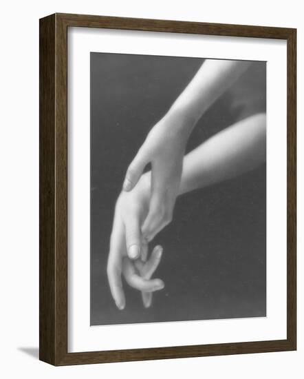 Close Up of Woman's Graceful Hands-Emil Otto Hoppé-Framed Photographic Print