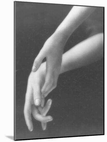 Close Up of Woman's Graceful Hands-Emil Otto Hoppé-Mounted Photographic Print