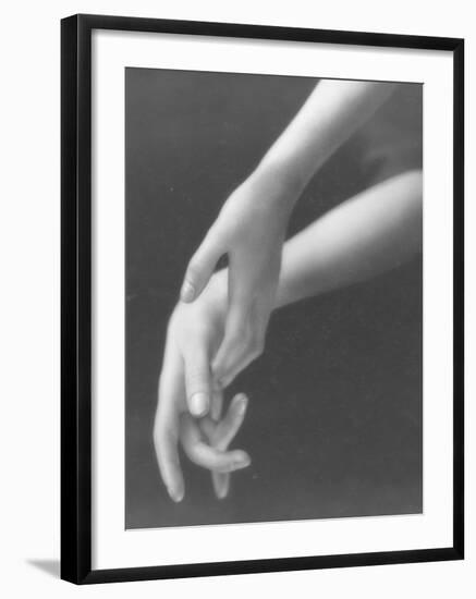 Close Up of Woman's Graceful Hands-Emil Otto Hoppé-Framed Photographic Print