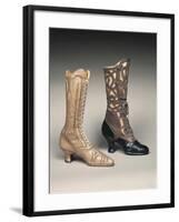 Close Up of Women's Boots in Use in 1800s-null-Framed Giclee Print